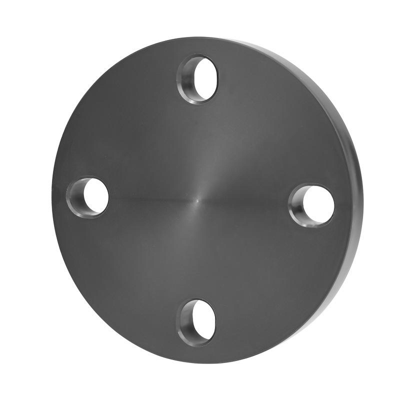 Rongsheng UPVC Flange Blind Plate for PVC Pipe Fittings – Dark Gray Industrial Grade Water Pipe Sealing Plug.