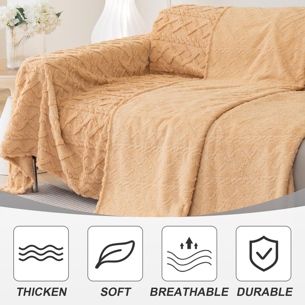 Kašmírová deka na pohovku ve tvaru diamantu Jednobarevná Zimní Zesílená Pletená S třásněmi Deka Kancelářská Dřímací Žakárová Přehoz na pohovku