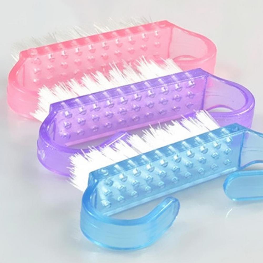 Nail Art Brush Portable Trumpet Horn Handle Nail Art Dust Cleaning Brush Manicure Pedicure Tool