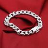 Classic Venetian Whip Chain Bracelet Personalized Electroplated Thick Rhodium Gold Men'S Versatile Hand Jewelry