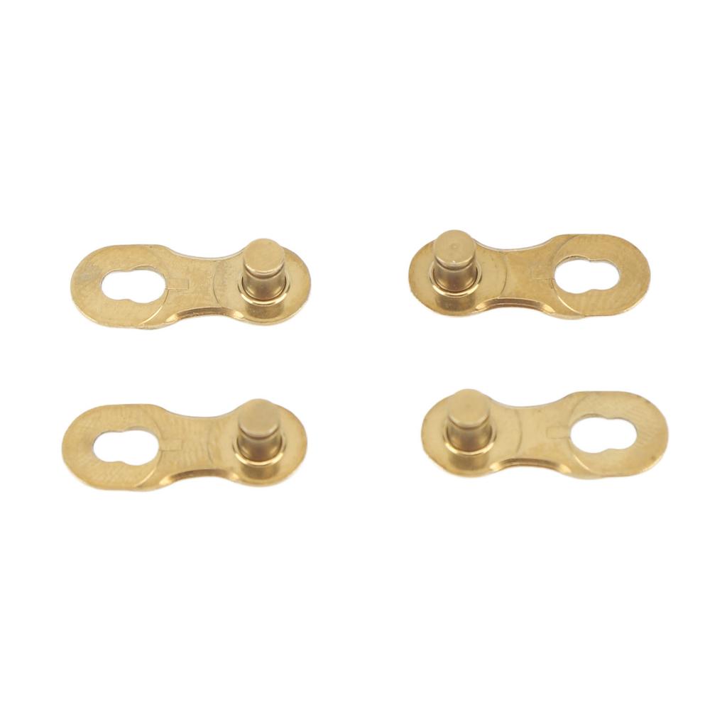 2 Pairs Bicycle Chain Link Alloy Steel Grinding Polishing 11 Speed Bike Missing Link for Mountain Road Bike Gold