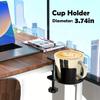 Desk Cup Holder Universal Adjustable Upgraded Arm Clamp Stand for Coffee Mugs Water Bottles