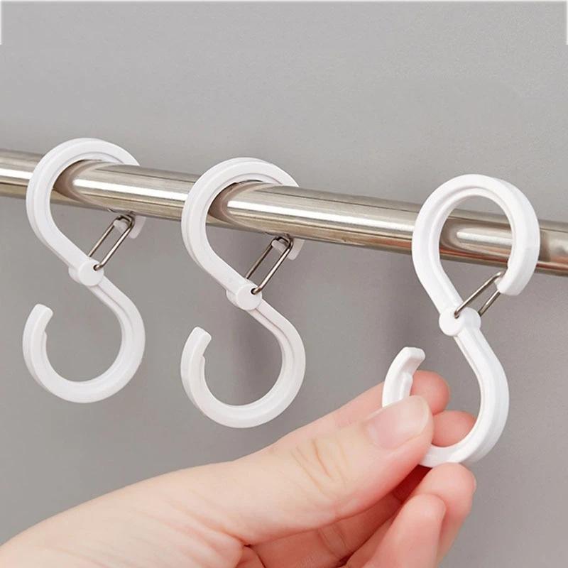 8 Stuks Stijlvolle & Duurzame S-Vorm Hangerhaken Multifunctionele Keuken Huis Duurzaam Organisatie S Winddichte Haken Lock Hangerhaken