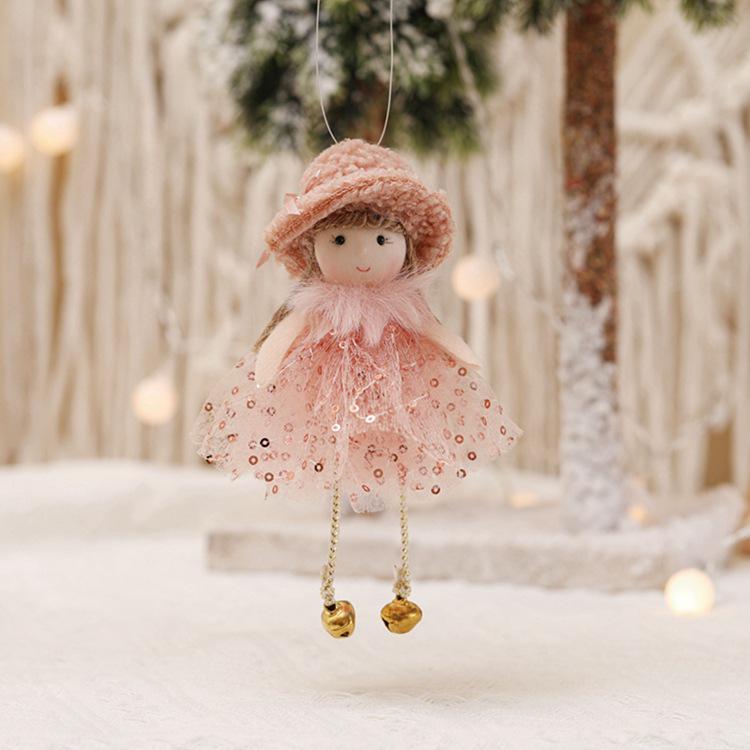Angel Tulle Skirt Christmas Ornament - Small Pendant Tree Decoration