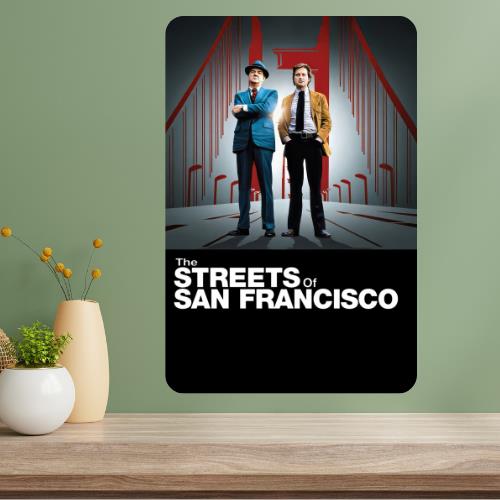 Streets of San Francisco Classic TV Show Metal Poster Sign 20x30cm(7.8x11.8inch)