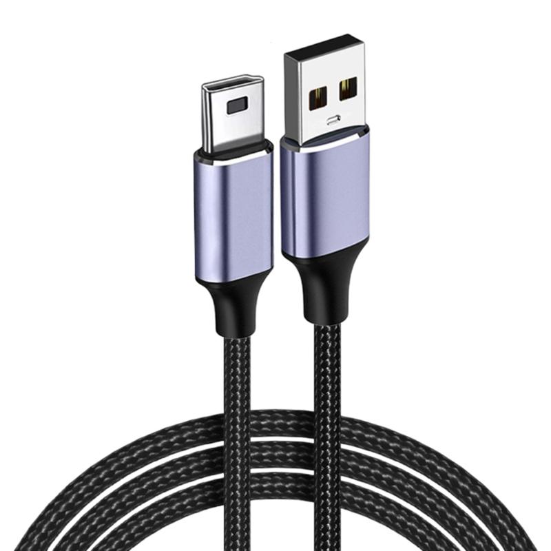 

T-shape 5Pin Charging Cord USB2.0 to T-shape 5p Data Line Fast Speed Data Transfer for Camera/MP4 Players/Radios 1