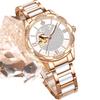 MGORKINA MG121 Women's Watches Luxury Diamond Design 3ATM Waterproof Ladies Automatic Mechanical Watch Women Ceramic Wrist Watch