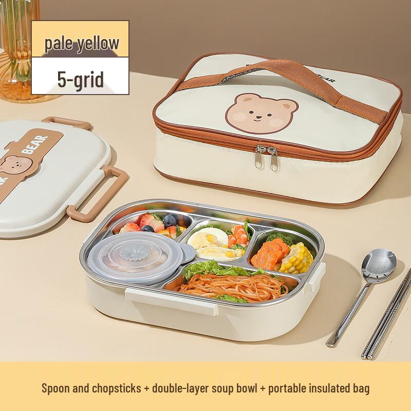 Redpa Insulated 5-Compartment Lunch Box Set