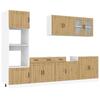 VidaXL Ensemble d'armoires de cuisine 7 pcs Kalmar bois d'ingénierie, ensemble d'armoires, étagère de rangement, placard, 3314750