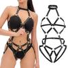 Bondage Harness Full Set Body Harness Belt, Bondage Harness Full Body Lingerie Set, Rave Outfit Bodys Harness Belt.