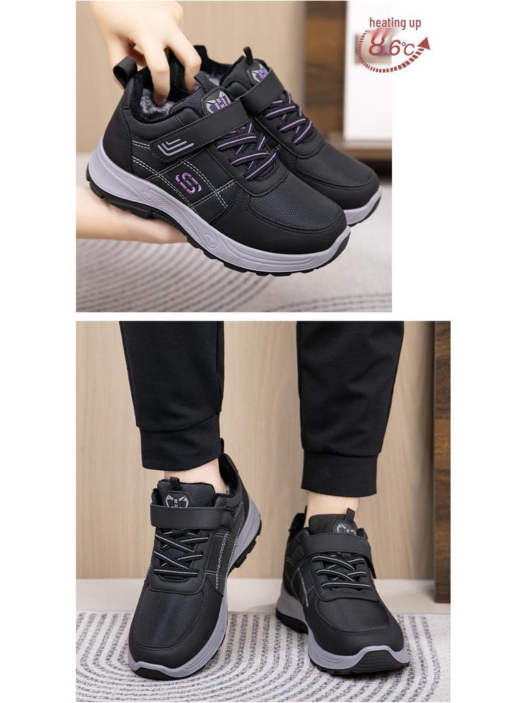 Genuine Old Beijing Women's Slip-On Cloth Shoes - Fashionable, High-End, Fleece-Lined, Thickened for 2025