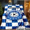 Custom Name FC Orenburg Emblem Throws Blanket Flannel Blankets for Couch Bed Gifts for Men Women Picnic Blanket Christmas Fan Gifts