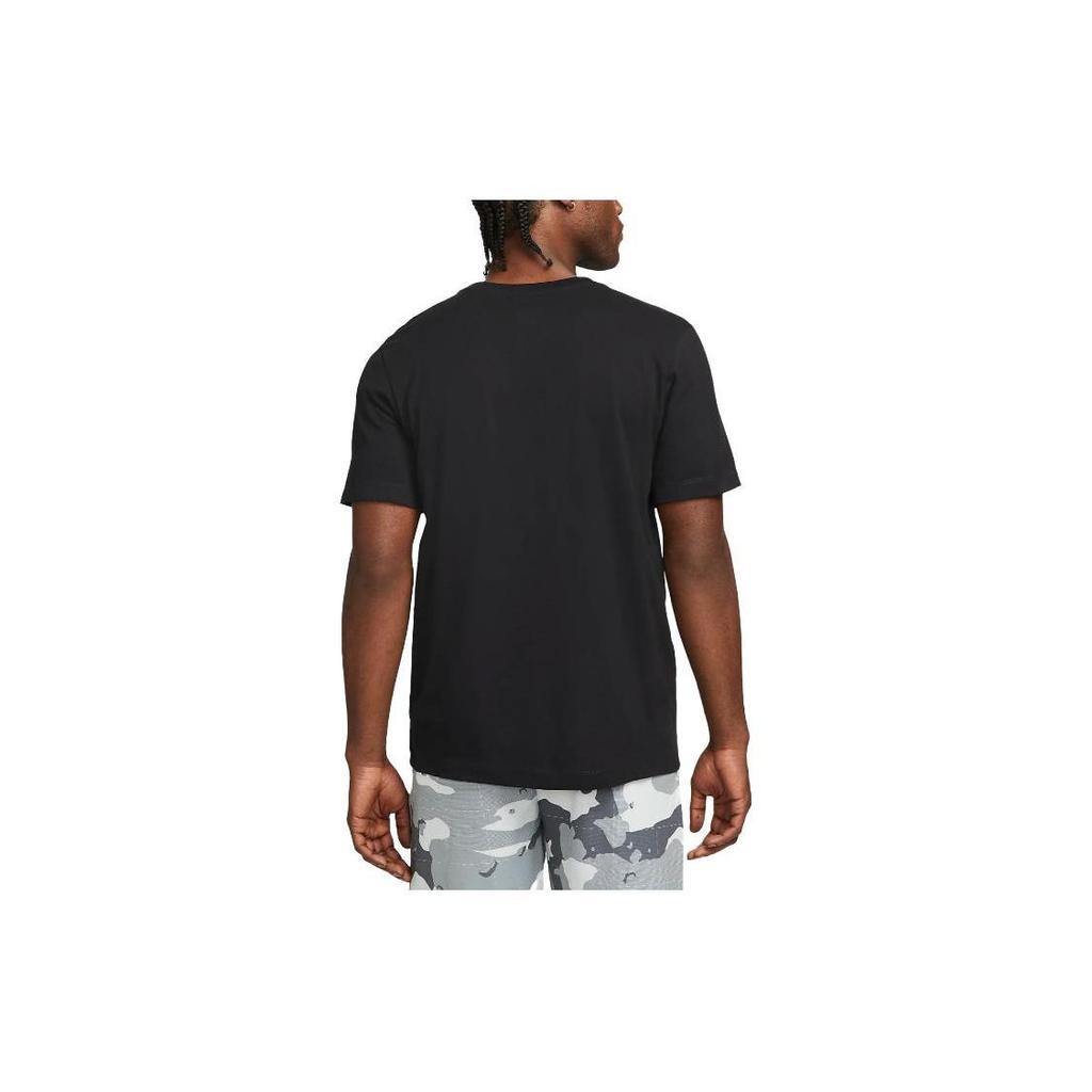 Nike T Shirts Men's Black Crew Neck Moderate Straight Fit DM5669-010