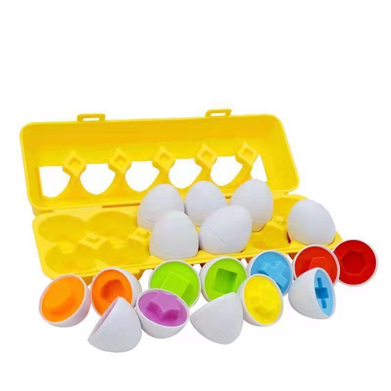 Matching Egg Twisted Recognition Color Shape Children Early Education Assembled Toy Box Smart Matching Egg Montessori Baby Toys