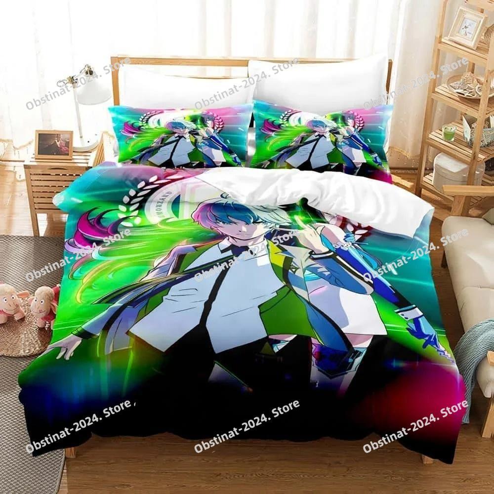 ZENONZARD Bedding Set Printed Duvet Cover Pillowcase Single Double Style Queen King Size Sets Anime Bed Sheet Set