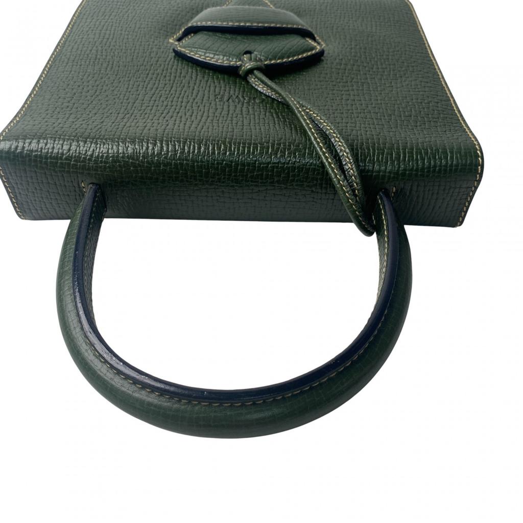 Used LOEWEHandbag Green System Leather Women