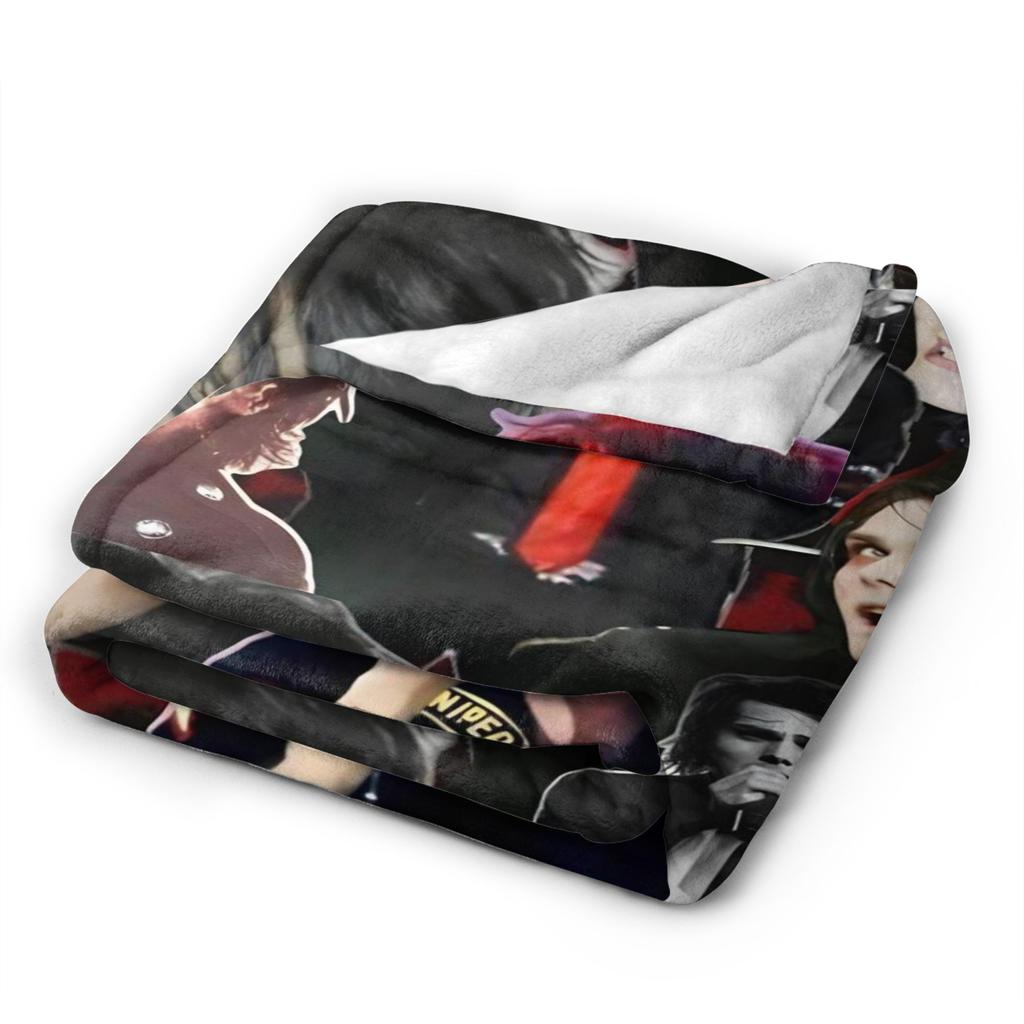G-Gerard Way MCR Soft Blanket Novelty Travel Office Throw Blanket Couch Chair Flannel Bedspread Sofa Bed Cover