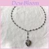 Heart Shape Necklace With Heart Box Pendant Alloy Electroplated Jewelry For Women And Men