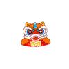 Loong Acrylic Spring Festival Pin Dancing Lion Chinese Style Pin Jewelry Lion Dance Brooch  Skirts