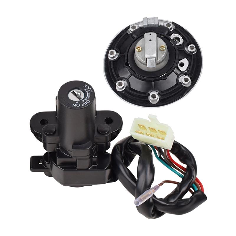 For KAWASAKI ZZR400 ZZR600 ZX6R ZX7R ZX9R Compatible Motorcycle Ignition Switch Lock With KEY Replacement Parts