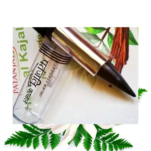 Patanjali Herbal Kajal Stick, Black, 3G, Matte Finish
