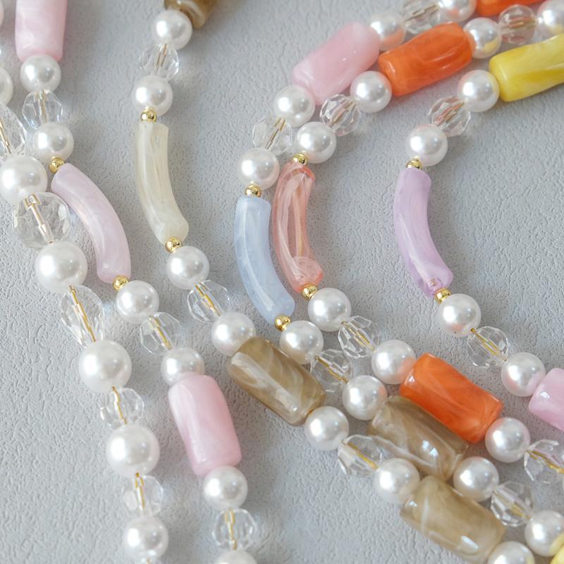 New Fashion Woman Bag Accessory Detachable Candy Beaded Chains Cute Acrylic Luxury Strap Women Elegant Bag Shoulder Handle Chain