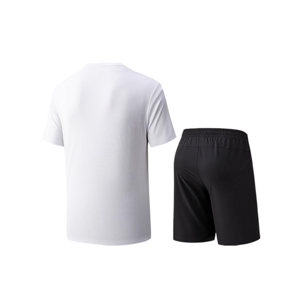 Anta Training Summer Casual Sports Suit Men suit Pure-White 952625204-1