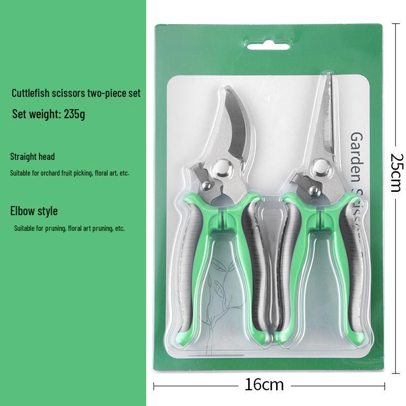 Stainless Steel Garden Pruning Shears: Grafting, Budding, Flower, Branch, and Grape Picking Scissors