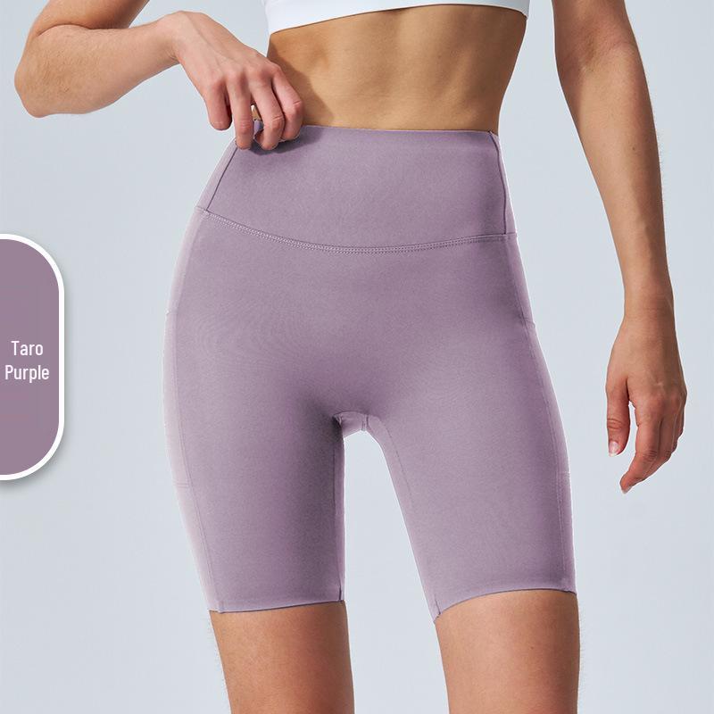 Lulu High Waist Tummy Control Yoga Shorts with Pockets