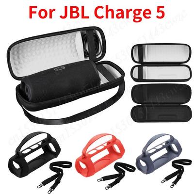 Hartschalen-Reisekoffer für JBL Charge 5 Kabellosen Lautsprecher Harte Tragetasche Wasserdichte Tragbare Aufbewahrungstasche Stoßfeste Silikonhülle