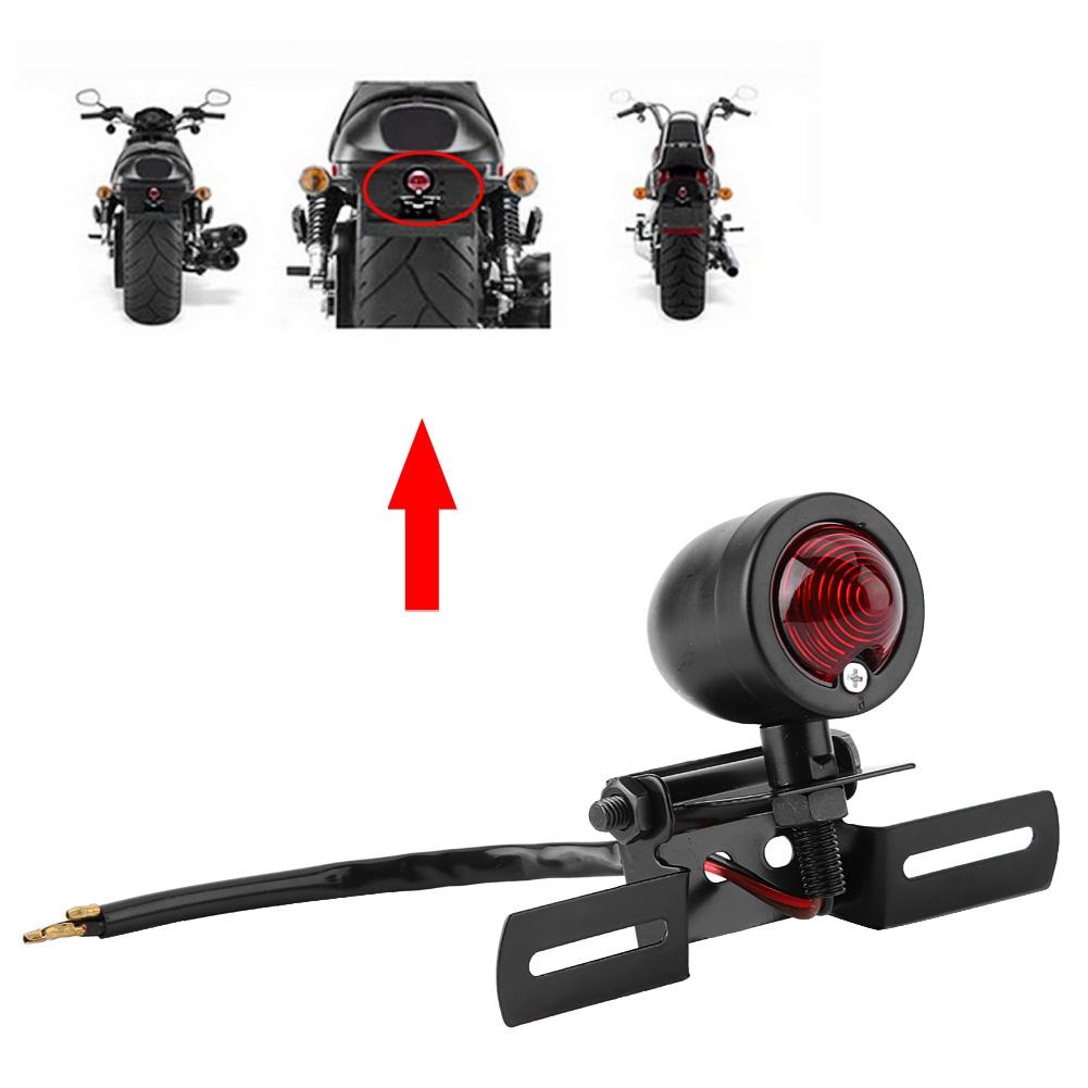 12V Motorcycle Electromobile Modified LED Tail Brake Light Rear Warning Lamp Universal