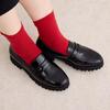 HIMIKO/Himiko/[WEB Exclusive] Truck Sole Coin Loafers/640007 Black Enamel 245