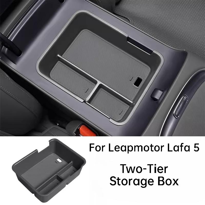 For Leapmotor B10 B01 Lafa 5 Center Console Armrest Box Storage Box Expansion Organizer Interior Accessories