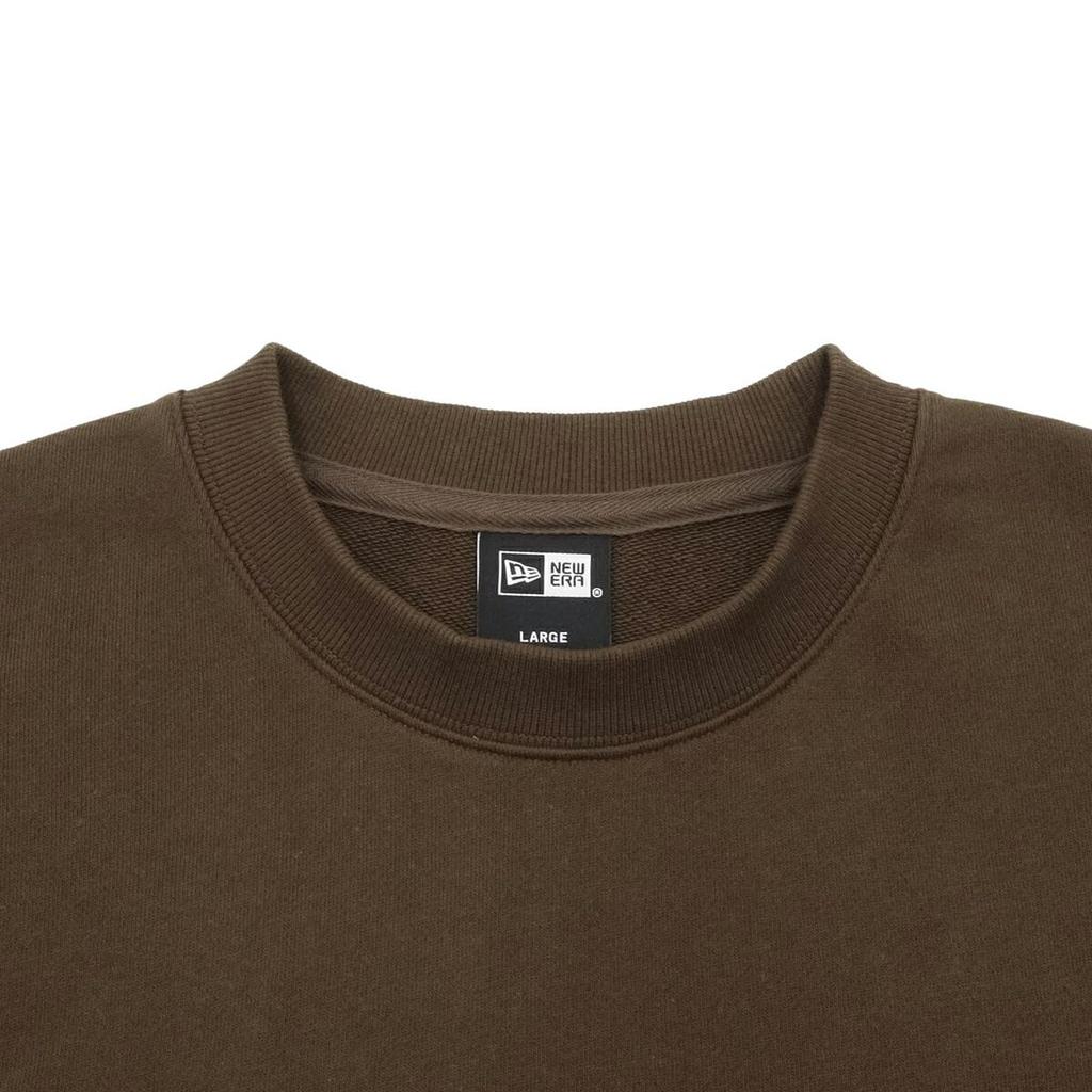 NEW ERA Sweatshirt Crew Neck Box Logo Embroidery Walnut XXL