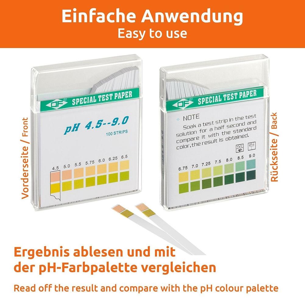 PH Value Test Strip 100 Piece PH 4,5,9 Drinking Water Aquariums Lndicator