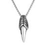 New Necklace Domineering Men's Eagle Claw Retro Pendant