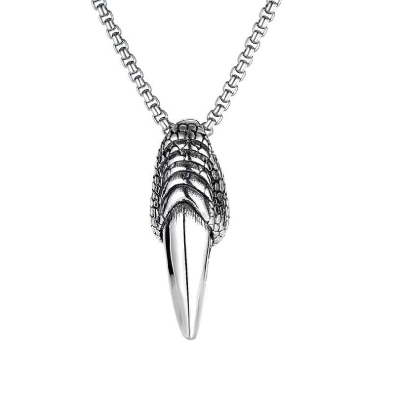 New Necklace Domineering Men's Eagle Claw Retro Pendant