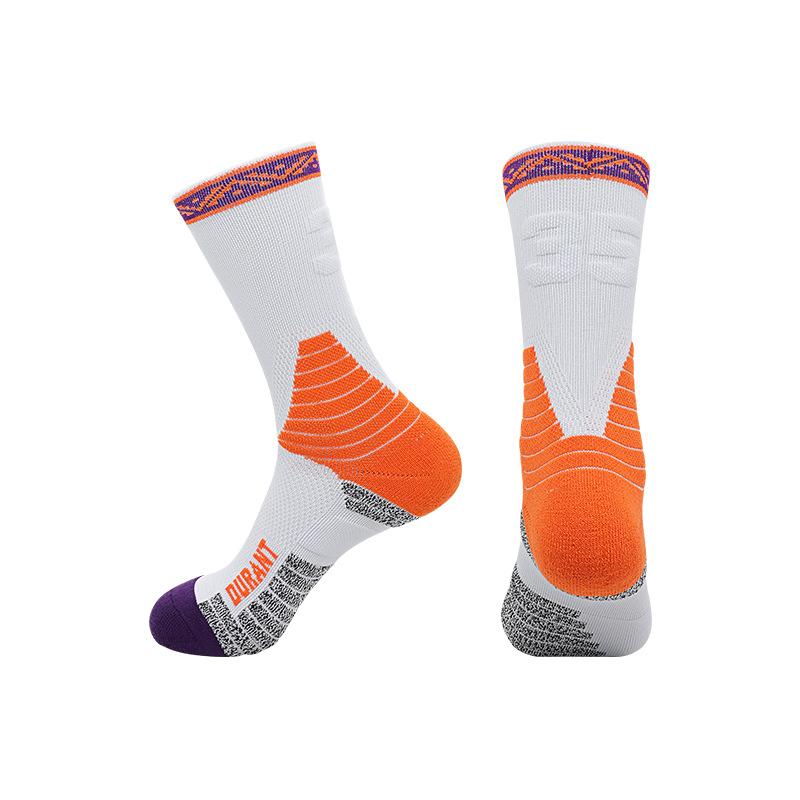 Meias Esportivas Profissionais Outono e Inverno Masculinas Americanas de Cano Alto para Basquete Absorventes de Suor Tubo Longo Estrela Número Base de Toalha Meias