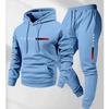Completo felpa con cappuccio oversize da uomo Manica lunga Top Pantaloni Tuta casual invernale