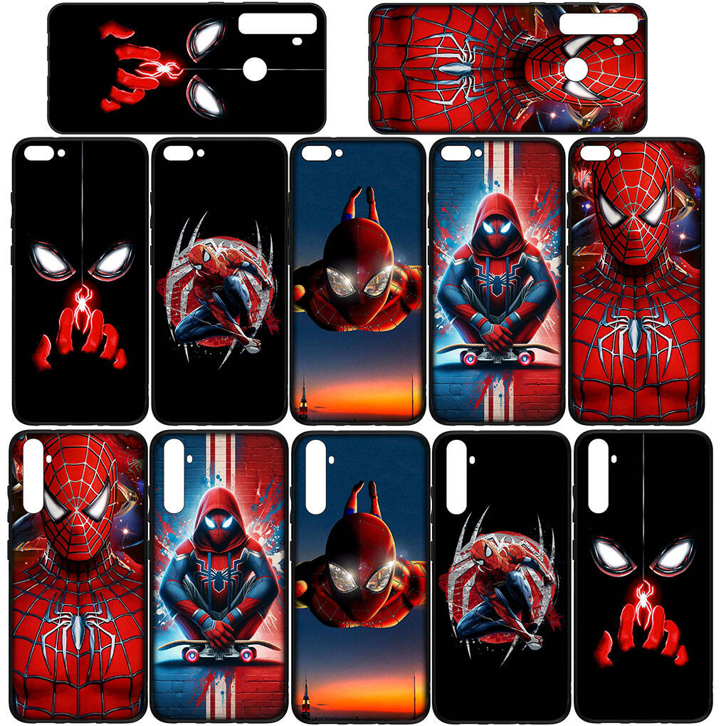 Phone Case for Samsung Galaxy S25 S23 S22 S24 Ultra FE A05 A06 A15 A16 A36 A37 A35 A54 A55 A56 A57 A25 A26 A53 A17 Spider Man Marvel Spiderman Cover