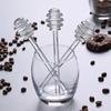 2023 New 1Pcs Honey Spoon Glass Honey Dipper Stick Syrup Dispenser Spoon Jar Stick Kitchen Accessories Server Honey For Honey