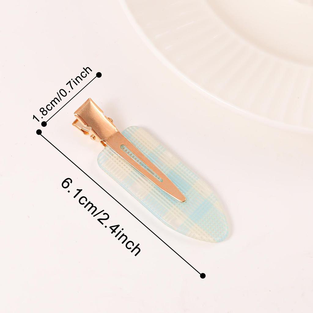 Bambus Yao Academy Style Karomuster Haarklammer - High-End Mode Pony-Halter Accessoire für Mädchen