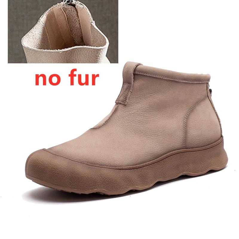 

Fashion AIYUQI 2025 New Women s Ankle Boots and Booties Non-Slip Genuine Leather Women Boots Large-Size Flat Motorcycle Boots female 35