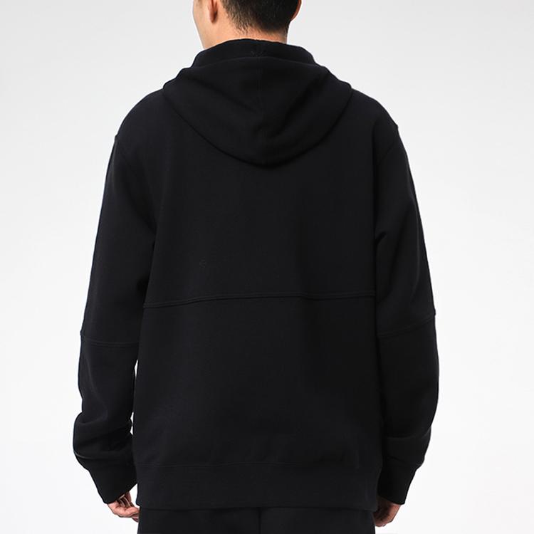 Nike Casual Sports Solid Color Hoodie with Pocket Men Tops Black CK6746-010