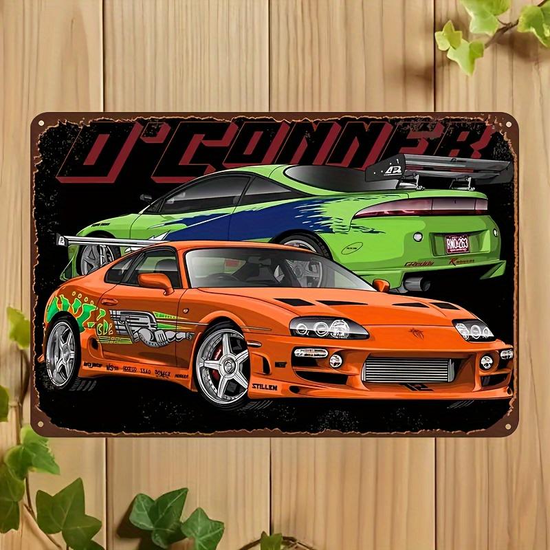 

Classic Car Themed Metal Plaque Vintage Tin Sign Wall Decor Iron Retro Style Signage for Bar Garage Man Cave PreD aluminum 20x30cm