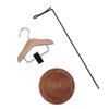 Nail Art Color Card Display Stand Hanger Wood Stainless Steel Nails Colors Sample Display Stand Walnut Color