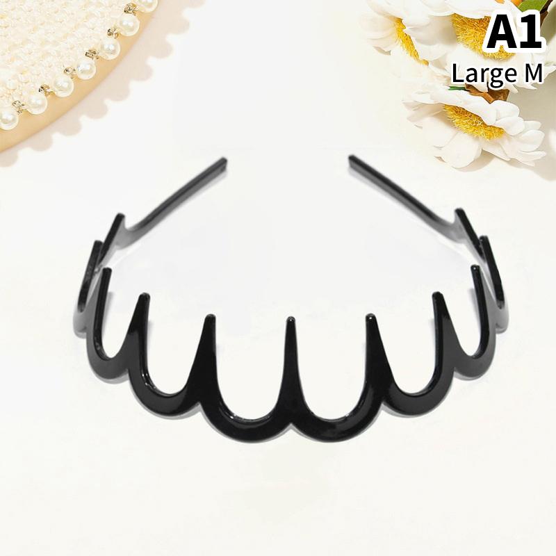 Headband Hair Comb Zigzag Band Notched Headband Woman Man Girl Christmas Birthday Gift Rescue Broken Hair Artifact