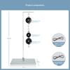 Junior High School Physics Experiment Pulley System Stand Metal Hooks Rectangular Box Spring Balance Model 4 Teaching Aid