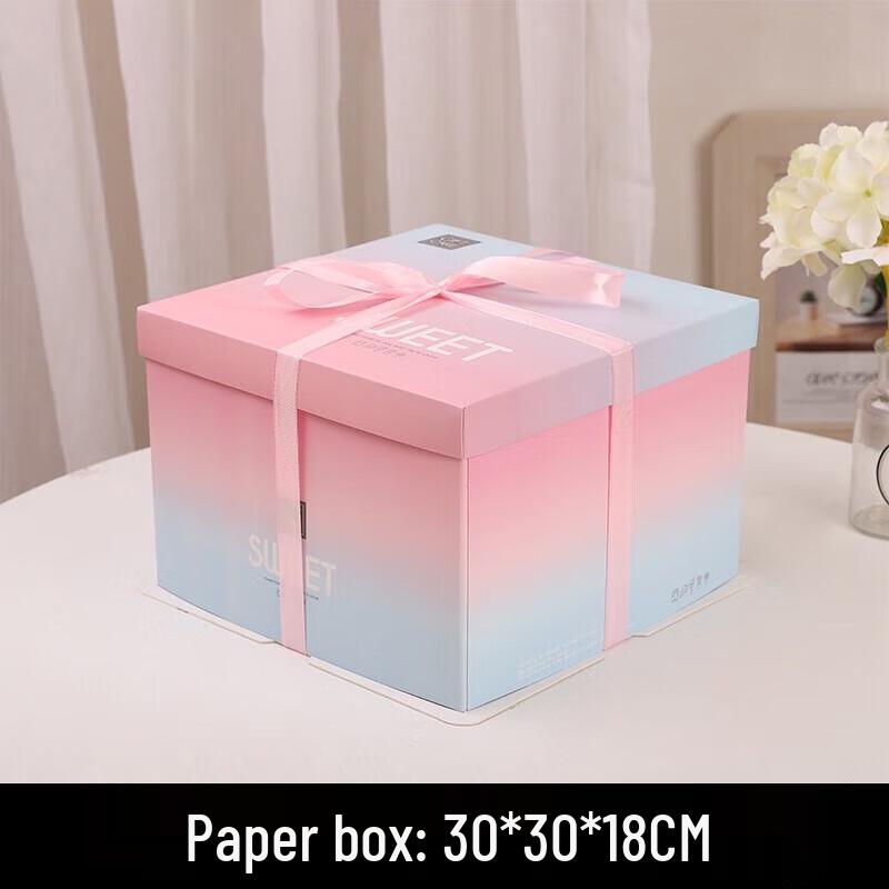 

JINGRUIXIANG 10-inch Cake Box with Tableware Set