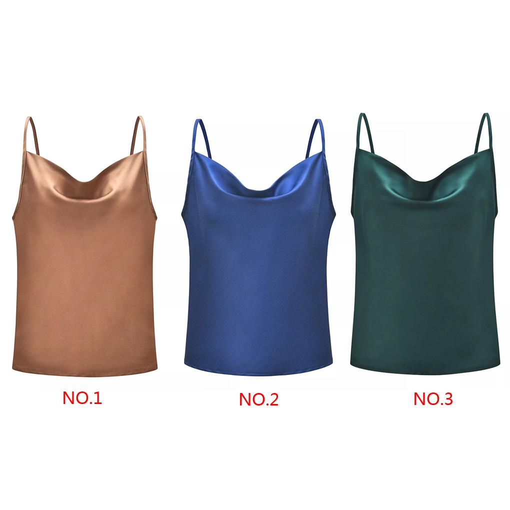 Women Summer Sexy Sling Chiffon Blouse V-neck Sleeveless Solid Color Top